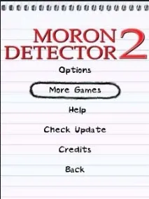 Moron Detector 2 Java ігра для мобільного телефону Fly MC181 detector