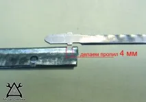 Ніж зі старої пилки від електролобзика старої