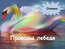 Проводи лебедя - Презентація 134914-9 проводи