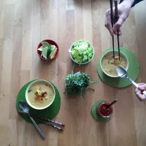 Різнокольорові тайські каррі-пасти, sofalikes glutenfree каррі-пасти