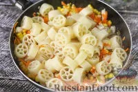 Рецепт Макарони з куркою та кукурудзою на нагрівання