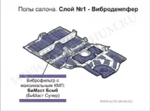 Шумоізоляція підлоги авто своїми руками - Block Mitsubishi авто