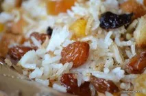 Солодкий плов із сухариками - домашній рецепт сухариками
