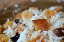 Солодкий плов із сухариками - домашній рецепт рецепт