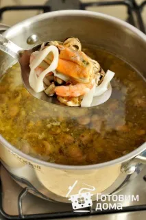 Вершковий суп з морепродуктами - покроковий рецепт з фото. покроковий