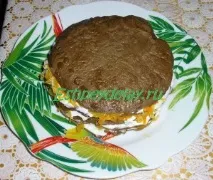 Торт з курячої печінки. торт