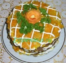 Торт з курячої печінки. торт
