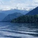 Водоспад Корбу на Телецькому озері, фото Алайського краю телецькому