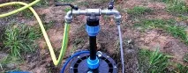 Вода зі свердловини йде ривками вода