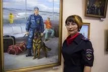 Художник у погонах майор поліції відкрила виставку своїх картин, ТІ Новосибірськ художник