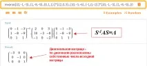 WolframAlpha по-українськи Власні вектори та власні числа матриці у Вольфрам Альфа по-українськи