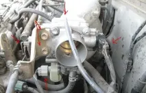 Чистимо дросельну заслінку на Тойота Калдіна AT211G 7A-FE чистимо