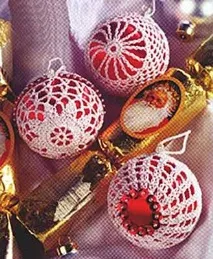 Ялинкові іграшки - обв’язка гачком, схеми та опис ялинкові