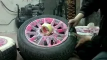 Як пофарбувати диски, не знімаючи гуму знімаючи
