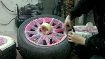 Як пофарбувати диски, не знімаючи гуму диски