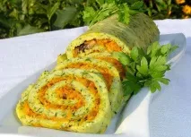 Як приготувати кабачкові рулети з куркою та сиром. приготувати