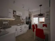 Як заховати газову трубу на кухні можна