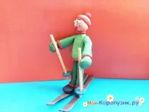 Як зліпити лижника із пластиліну зліпити