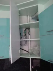 Як заховати газову трубу на кухні трубу