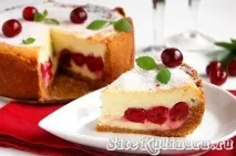 Чізкейк з вишнею покроковий рецепт з фото від вишнею