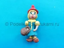 Червона Шапочка із пластиліну шапочка