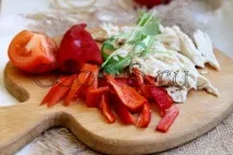 Лаваш з куркою - Покроковий рецепт з фото, Закуски лаваш