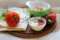 Лаваш з куркою - Покроковий рецепт з фото, Закуски фото