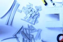 Майструємо з картону та паперу олівцю ввиді хатини – Ярмарок Майстрів картону
