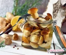 Мариновані білі гриби на зиму. мариновані