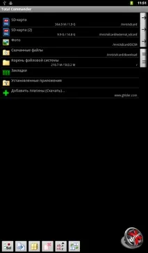 Total Commander для Android несподіваний еталон еталон