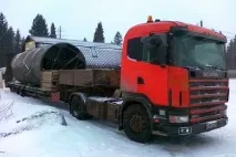 Перевезення негабариту по зимнику дістатися