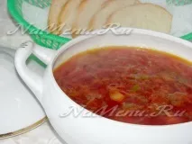 Пісний борщ із сочевицею пісний