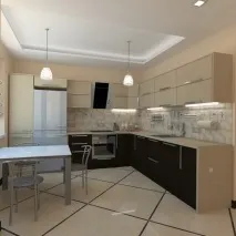 Дизайн кухні студії кухні