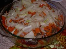 Рецепт Ліщ запечений у духовці з овочами, зі сметаною запечений