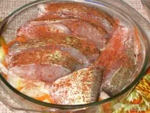 Рецепт Ліщ запечений у духовці з овочами, зі сметаною овочами
