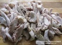 Салат з грибами та куркою а-ля тимбаль, Макаронна енциклопедія а-ля