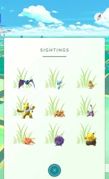 Sightings і Nearby як працює новий пошук покемонів у Pokemon Go пошук