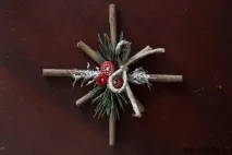 Сніжинки з дерева та гілочок своїми руками дерева
