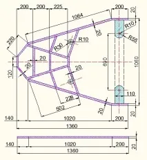 Stels Flame 200 — Багажник для кофру flame