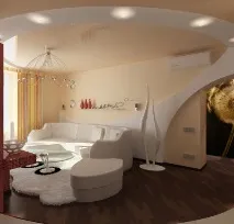 Варіанти ремонту залу у міській квартирі, Деревообробка залу