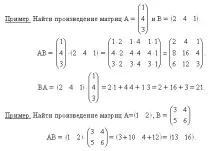 Вія з матрицями множення на число, додавання, віднімання, множення матриць число