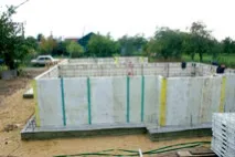 Монолітно-каркасна технологія із застосуванням опалубки для стін, перекриттів та стовпів застосуванням