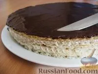Рецепт Красивий торт з вафель зі згущеним молоком рецепт