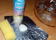 Декор скла пастою Frost пастою