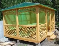 Дерев’яні та металеві альтанки з полікарбонатом металеві