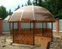Дерев’яні та металеві альтанки з полікарбонатом альтанки