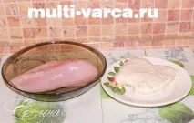 Курка в тесті в мультиварці курка