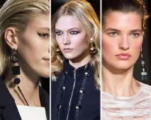 Модні золоті сережки 2019 подвійні кульки на вухах, тенденції пусети золоті