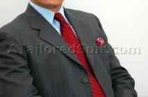 Чоловіча хустка в нагрудній кишені піджака - A Tailored Suit - American Custom Clothier - хустка