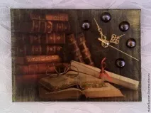Інтер’єрний годинник Час книги своїми руками від А до Я – Ярмарок Майстрів годинник
